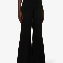 FRAME Le Palazzo Wide-leg Stretch-denim Jeans 9 FRAME Le Palazzo Wide-leg Stretch-denim Jeans -Outlet Pique Style Store R04118779 NOIR ALT02