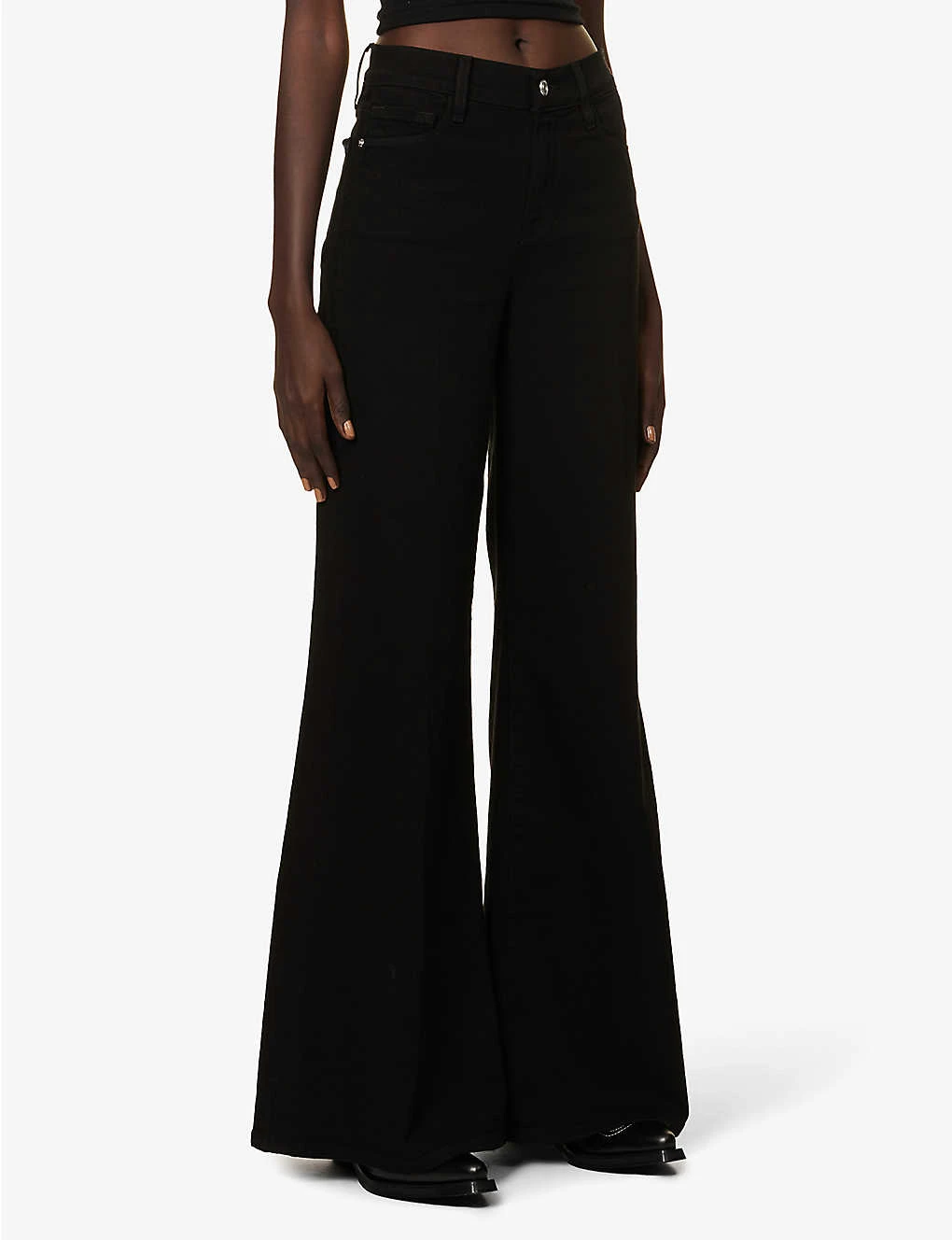 FRAME Le Palazzo Wide-leg Stretch-denim Jeans 3 FRAME Le Palazzo Wide-leg Stretch-denim Jeans - Image 3