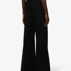 FRAME Le Palazzo Wide-leg Stretch-denim Jeans 10 FRAME Le Palazzo Wide-leg Stretch-denim Jeans -Outlet Pique Style Store R04118779 NOIR ALT03