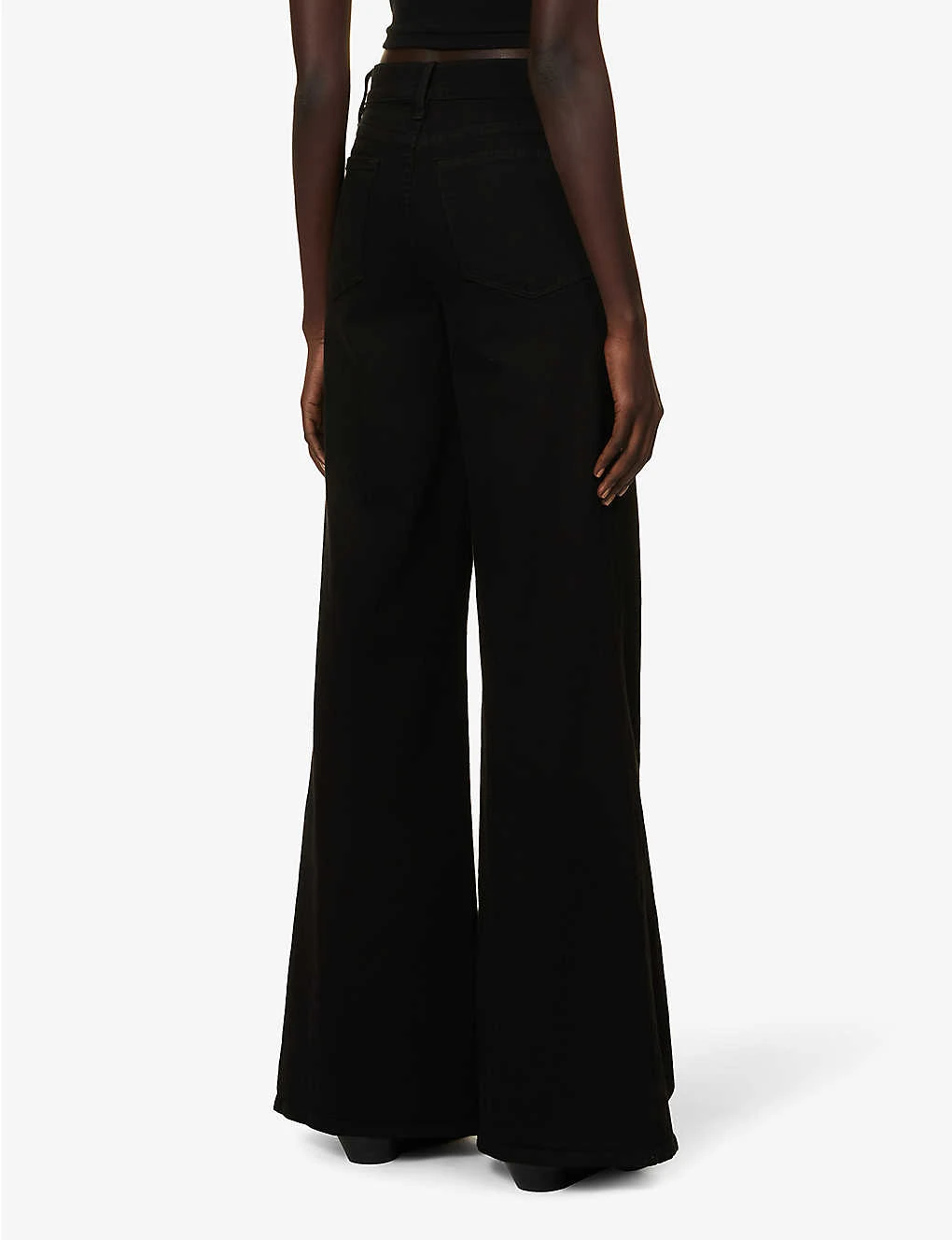 FRAME Le Palazzo Wide-leg Stretch-denim Jeans 4 FRAME Le Palazzo Wide-leg Stretch-denim Jeans - Image 4