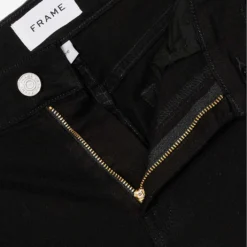 FRAME Le Palazzo Wide-leg Stretch-denim Jeans 12 FRAME Le Palazzo Wide-leg Stretch-denim Jeans -Outlet Pique Style Store R04118779 NOIR ALT05