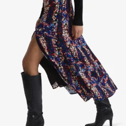 Reiss Katia High-rise Woven Midi Skirt -Outlet Pique Style Store R04118951 BLACK ALT02