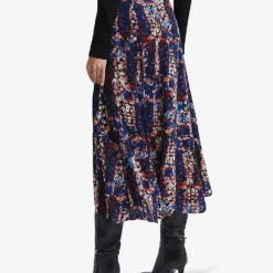 Reiss Katia High-rise Woven Midi Skirt -Outlet Pique Style Store R04118951 BLACK ALT03