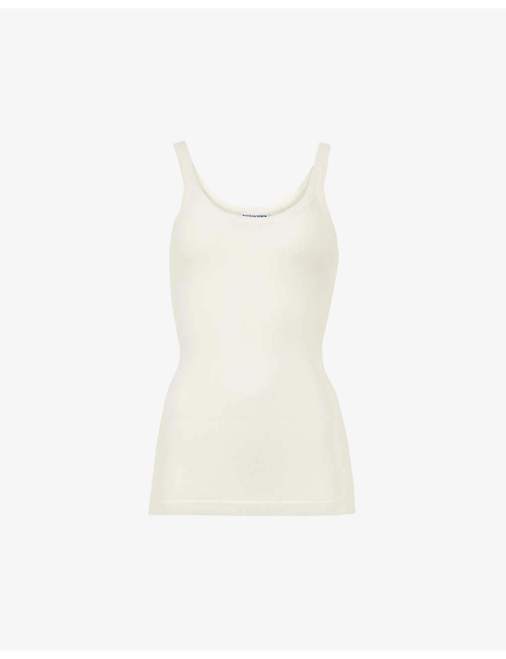 Bottega Veneta Semi-sheer Cotton-blend Knitted Top 1 Bottega Veneta Semi-sheer Cotton-blend Knitted Top