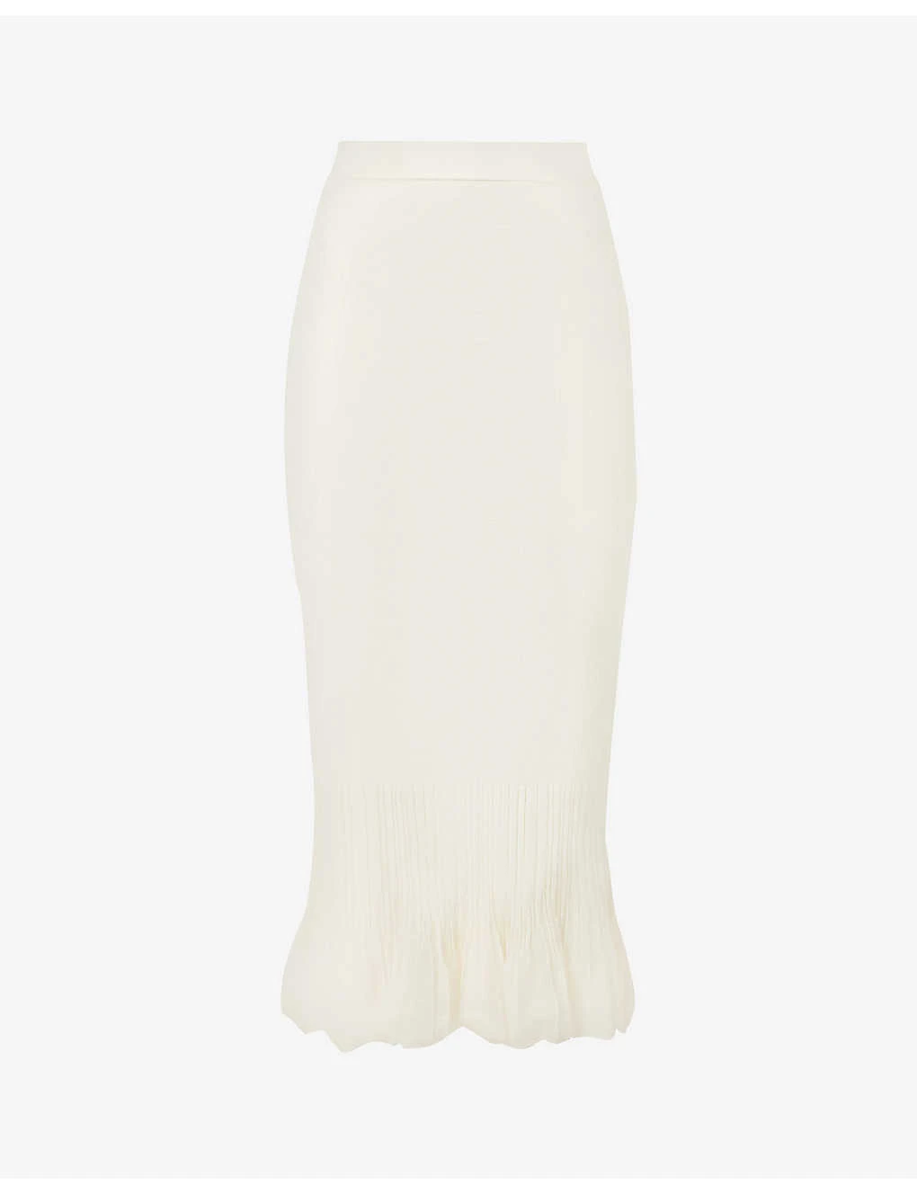 Bottega Veneta Slim-fit Flared-hem Cotton-blend Knitted Midi Skirt 1 Bottega Veneta Slim-fit Flared-hem Cotton-blend Knitted Midi Skirt