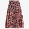 Ted Baker Allesaa Floral-print Tiered Recycled-polyester Maxi Skirt