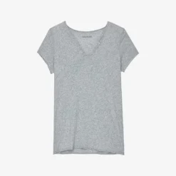 Zadig & Voltaire Henley Skull And Floral-embellished Cotton-jersey T-shirt