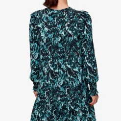 Whistles Animal-print Ruffled Woven Mini Dress -Outlet Pique Style Store R04122405 MULTICOLOURED ALT03