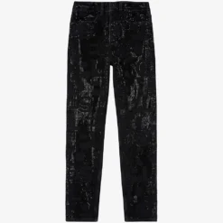 THE KOOPLES Rhinestone-embellished Slim-leg Mid-rise Stretch-denim Jeans