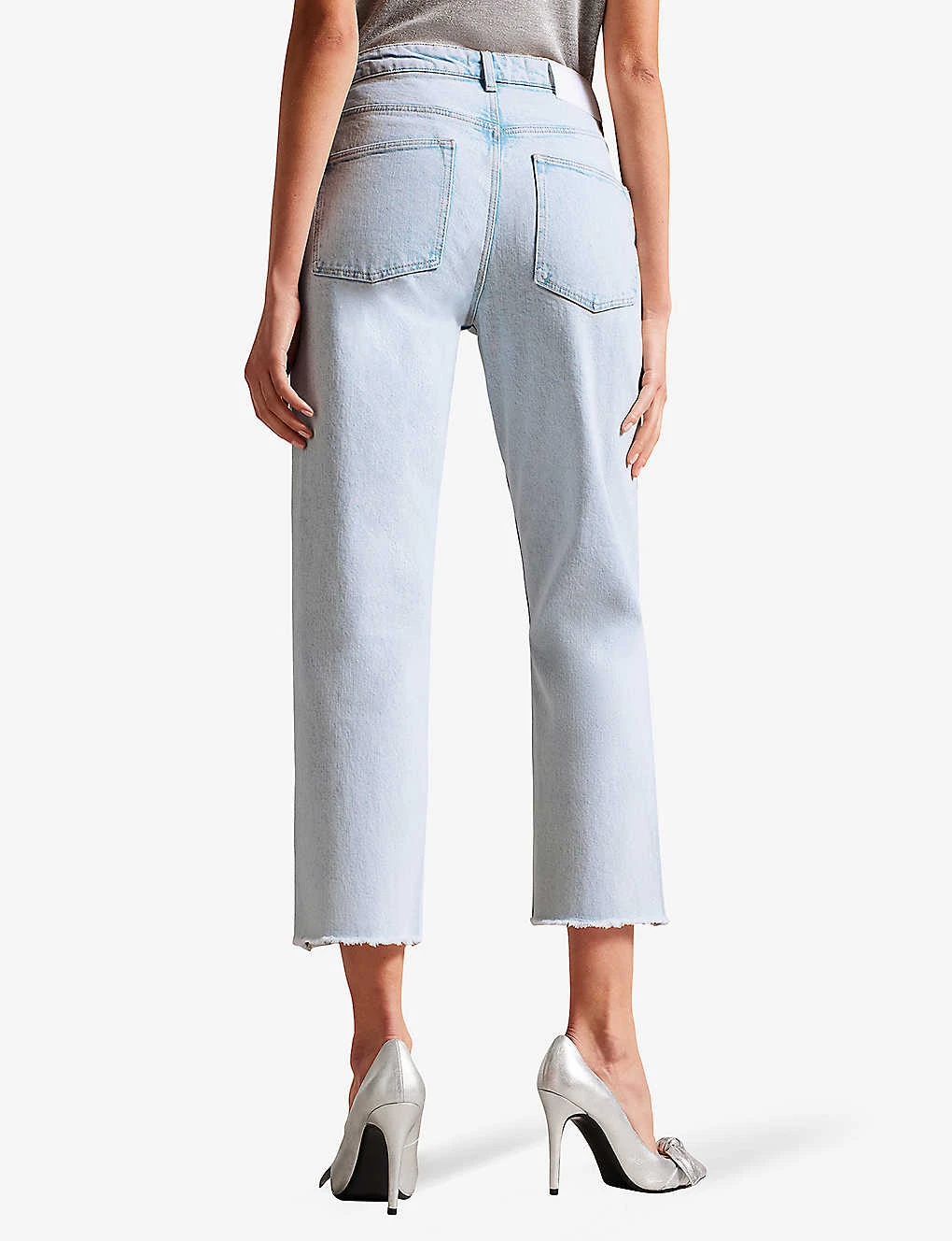 Ted Baker Chrishl Straight-leg Ripped-knee Stretch Jeans 4 Ted Baker Chrishl Straight-leg Ripped-knee Stretch Jeans - Image 4