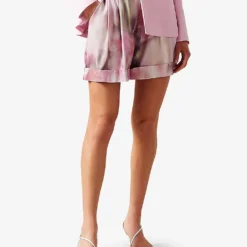 Ted Baker Floral-print Tailored High-rise Woven Shorts 6 Ted Baker Floral-print Tailored High-rise Woven Shorts -Outlet Pique Style Store R04122510 CORAL ALT02