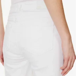 Paige Genevieve Flared Mid-rise Stretch-denim Jeans -Outlet Pique Style Store R04123066 CRISPWHITE ALT04