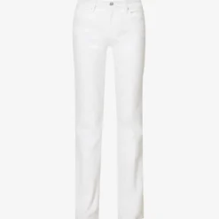 Paige Genevieve Flared Mid-rise Stretch-denim Jeans