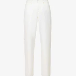 Paige Noella Straight-leg Mid-rise Stretch-cotton Jeans