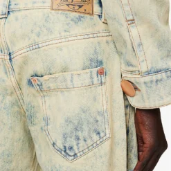 Cut-out Regular-fit High-rise Jeans -Outlet Pique Style Store R04123222 ACIDSOY ALT05