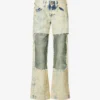 Cut-out Regular-fit High-rise Jeans