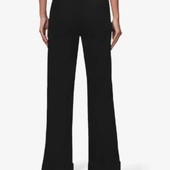 Whistles Lucy Flared-leg High-rise Stretch-denim Jeans -Outlet Pique Style Store R04124483 BLACK ALT03