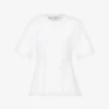 STELLA MCCARTNEY Corset-style Contrast-stitch Cotton T-shirt