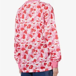 Camouflage Logo-print Mesh T-shirt -Outlet Pique Style Store R04126038 PINK ALT03