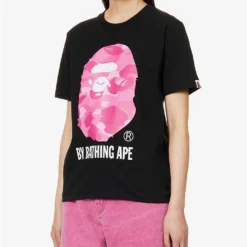 Camouflage-print Brand-patch Cotton-jersey T-shirt -Outlet Pique Style Store R04126054 BLACKXYELLOW ALT02