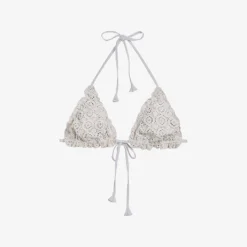 Ted Baker Lileth Frilled Triangle Stretch-woven Bikini Top