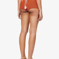 Rosemary High-rise Knitted Shorts -Outlet Pique Style Store R04126884 GOLDFLAME ALT03