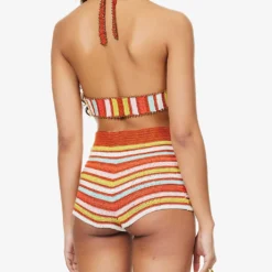 Chevron-pattern Crochet-knit Shorts 8 Chevron-pattern Crochet-knit Shorts -Outlet Pique Style Store R04126885 MULTI ALT03