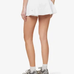 Lululemon Pace Rival Drawstring-waist Stretch-woven Mini Skirt -Outlet Pique Style Store R04127287 WHITE ALT03