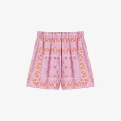 Maje Paisley Print Cotton Shorts