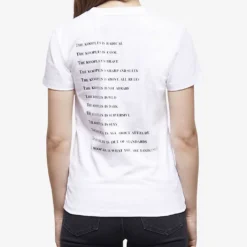 THE KOOPLES Logo-print Cotton T-shirt -Outlet Pique Style Store R04127682 WHI01 ALT03