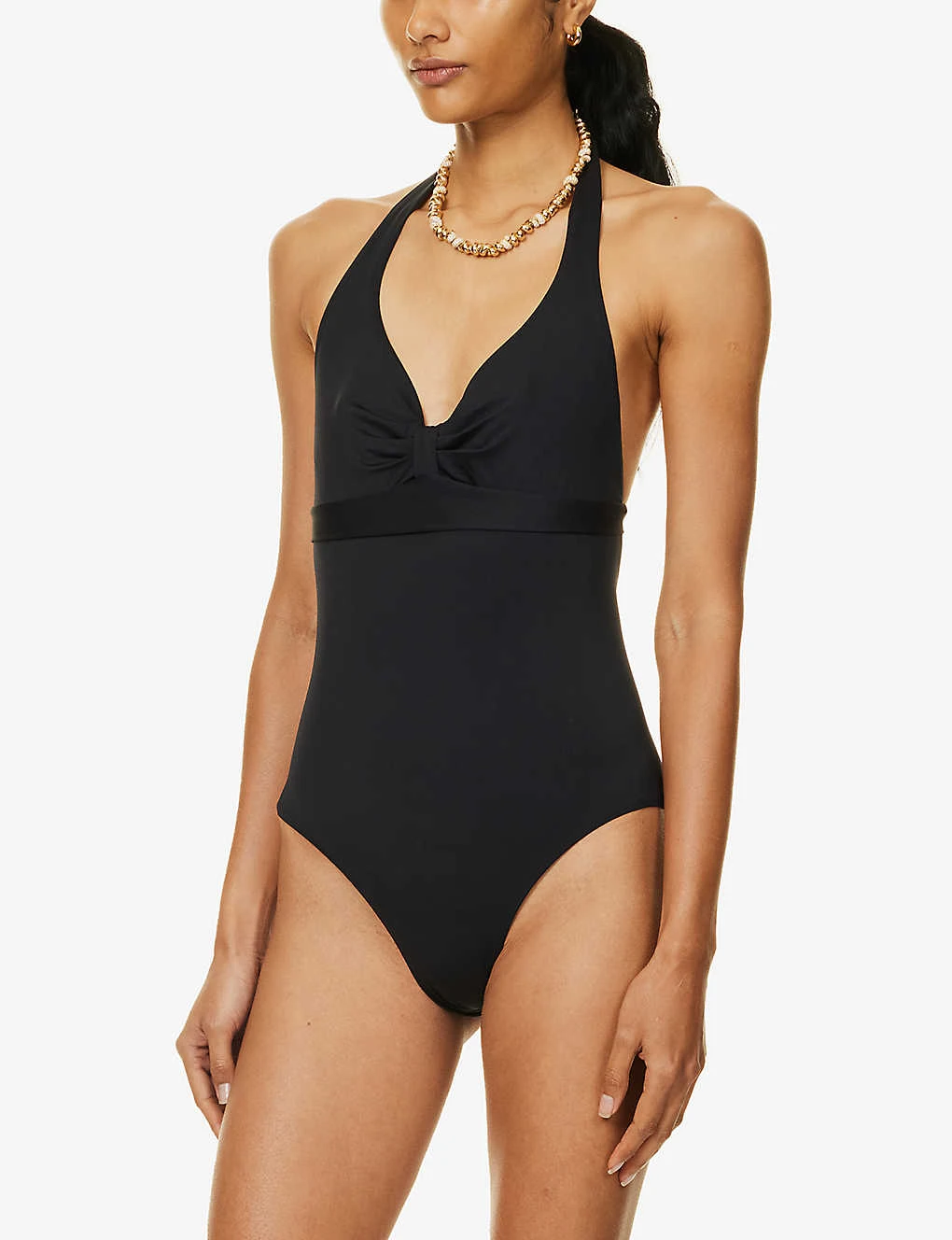 Max Mara Chiara Halterneck Bow-embellished Swimsuit 3 Max Mara Chiara Halterneck Bow-embellished Swimsuit - Image 3