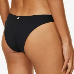 Max Mara Selma Seamless Mid-rise Bikini Bottoms 8 Max Mara Selma Seamless Mid-rise Bikini Bottoms -Outlet Pique Style Store R04127763 BLACK ALT03