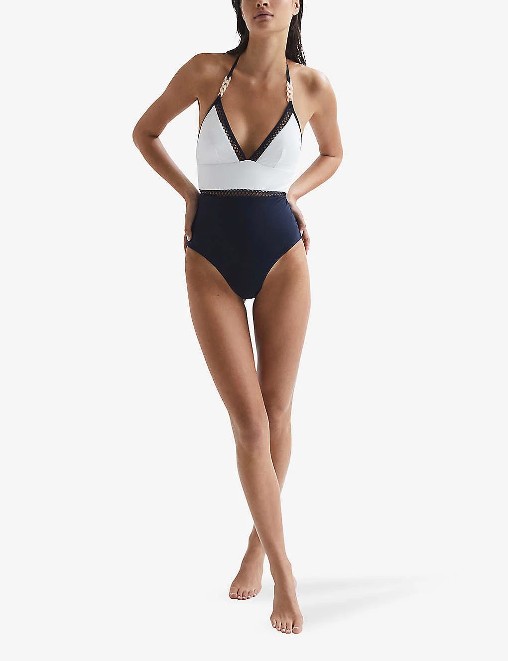 Reiss Ray Colourblock Stretch-nylon Swimsuit 2 Reiss Ray Colourblock Stretch-nylon Swimsuit - Image 2