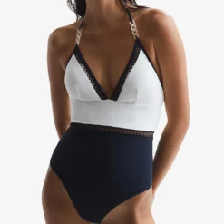 Reiss Ray Colourblock Stretch-nylon Swimsuit 7 Reiss Ray Colourblock Stretch-nylon Swimsuit -Outlet Pique Style Store R04127802 NAVY ALT02