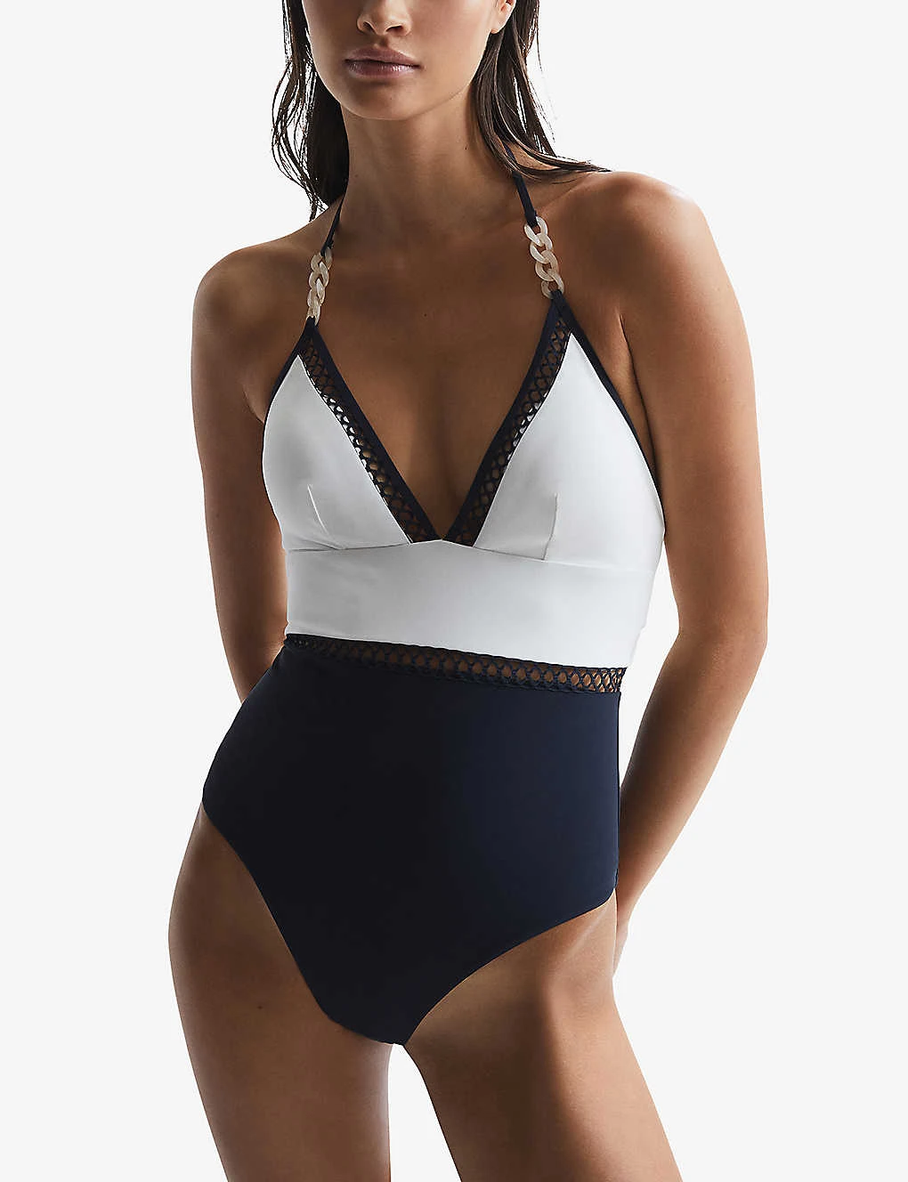 Reiss Ray Colourblock Stretch-nylon Swimsuit 3 Reiss Ray Colourblock Stretch-nylon Swimsuit - Image 3