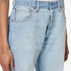 Logo-patch Straight Wide-leg Mid-rise Upcycled Denim Jeans 10 Logo-patch Straight Wide-leg Mid-rise Upcycled Denim Jeans -Outlet Pique Style Store R04127902 LIGHTBLUEWASH ALT04