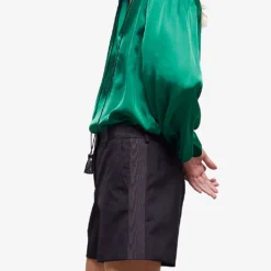 THE KOOPLES Slim-fit Pocket-detail Wool Shorts -Outlet Pique Style Store R04127976 BLA01 ALT02