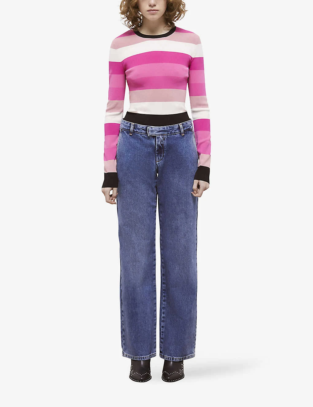 THE KOOPLES Low-rise Wide-leg Denim Jeans 2 THE KOOPLES Low-rise Wide-leg Denim Jeans - Image 2