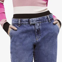 THE KOOPLES Low-rise Wide-leg Denim Jeans 9 THE KOOPLES Low-rise Wide-leg Denim Jeans -Outlet Pique Style Store R04129065 BLUE6 ALT04