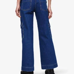 Hardy Flared Mid-rise Organic-denim Cargo Jeans -Outlet Pique Style Store R04129974 MIDWASH ALT03