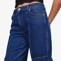 Hardy Flared Mid-rise Organic-denim Cargo Jeans -Outlet Pique Style Store R04129974 MIDWASH ALT04