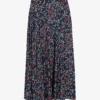Ted Baker Israa Graphic-print Pleated Woven Midi Skirt