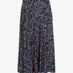 Ted Baker Israa Graphic-print Pleated Woven Midi Skirt