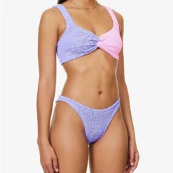 Duo Chelsea Twisted-knot Bikini 8 Duo Chelsea Twisted-knot Bikini -Outlet Pique Style Store R04130204 LILACBUBBLEGUM ALT02
