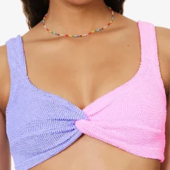 Duo Chelsea Twisted-knot Bikini 10 Duo Chelsea Twisted-knot Bikini -Outlet Pique Style Store R04130204 LILACBUBBLEGUM ALT04