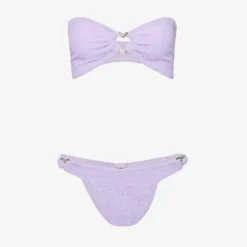 Nicole Crystal-embellished High-rise Bikini