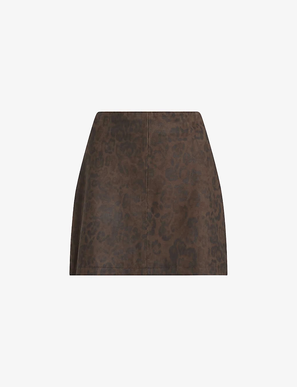 AllSaints Lila Leopard-print Leather Mini Skirt 1 AllSaints Lila Leopard-print Leather Mini Skirt