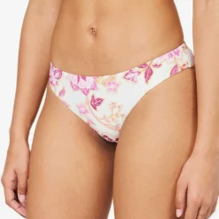 Seafolly Silk Road Floral-print Bikini Bottoms 7 Seafolly Silk Road Floral-print Bikini Bottoms -Outlet Pique Style Store R04131514 PARFAITPINK ALT02