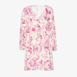 Seafolly Silk Road Floral-print Cotton-blend Mini Dress