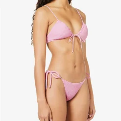 Seafolly Sea Dive Textured Triangle Bikini Top -Outlet Pique Style Store R04131526 PARFAITPINK ALT02